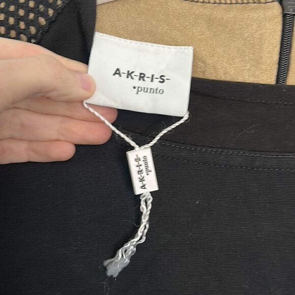 Akris Punto Black Bateau Neckline Knee-Length Dres - Picture 6 of 11